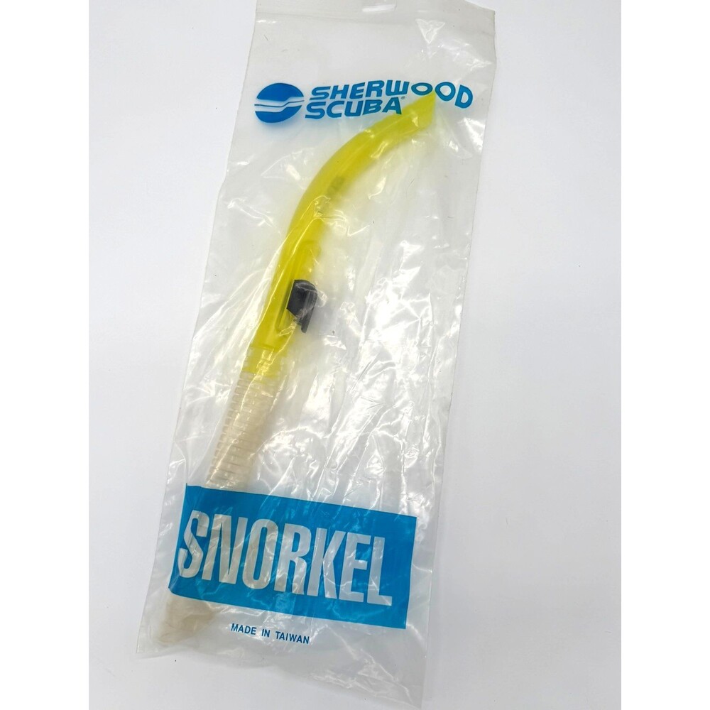 Sherwood Scuba Edge Snorkel - Neon Yellow/Clear - New in Original Packaging